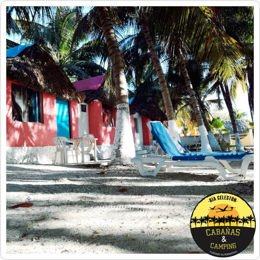 Cabanas Camping Ria Celestun Extérieur photo